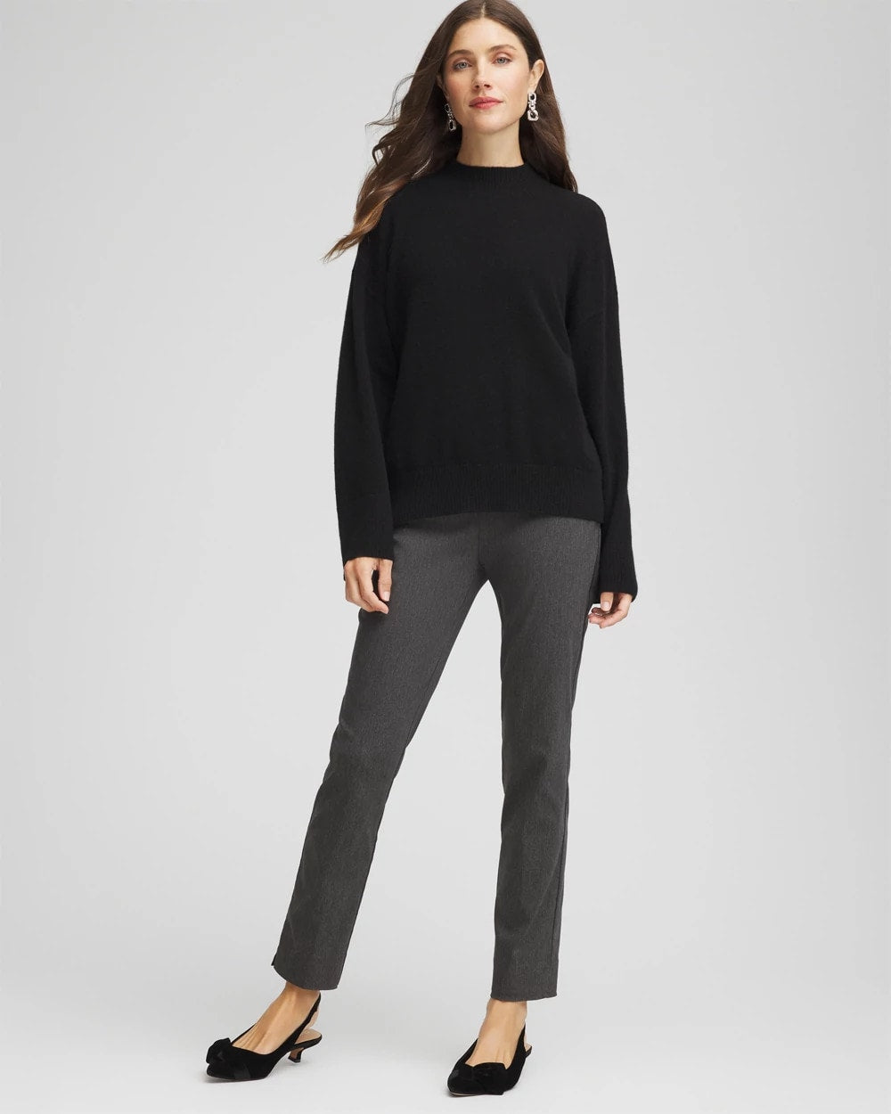 Graphite Heather Gray Brigitte™ Slim Ankle Pants
