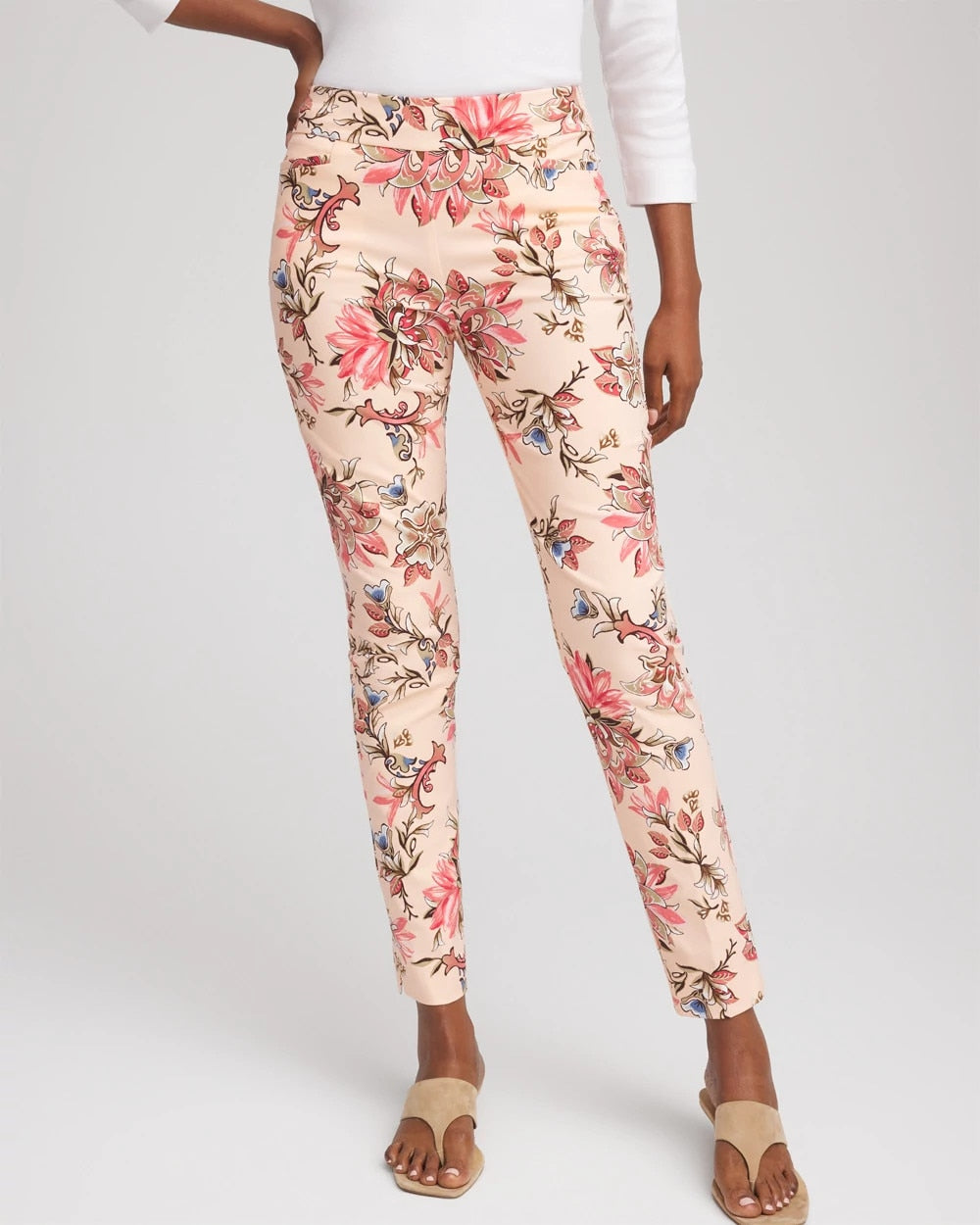 Blushed Brigitte™ Pull-On Slim Ankle Pants