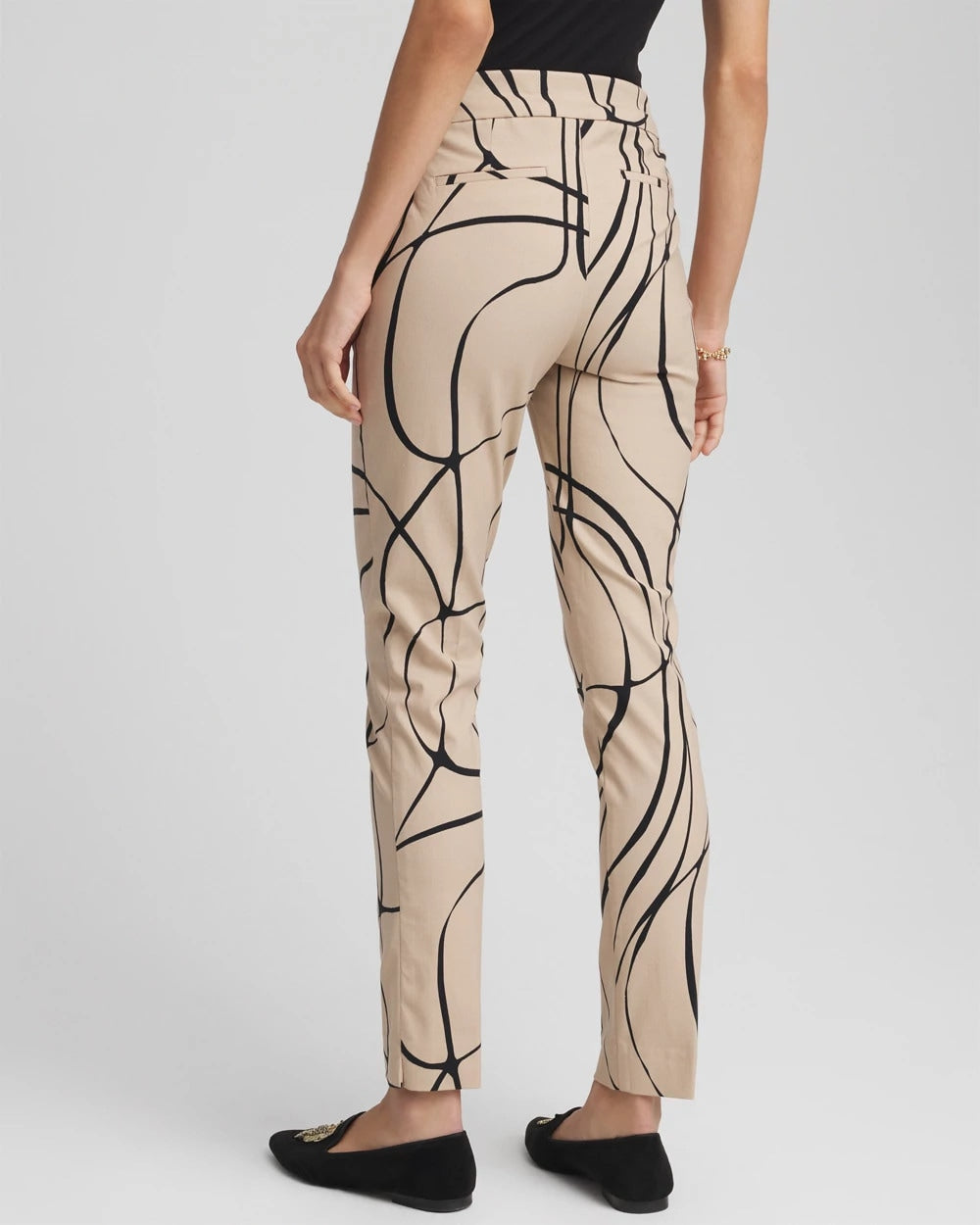 Champagne Fizz Brigitte™ Golden Leaf  Slim Ankle Pants