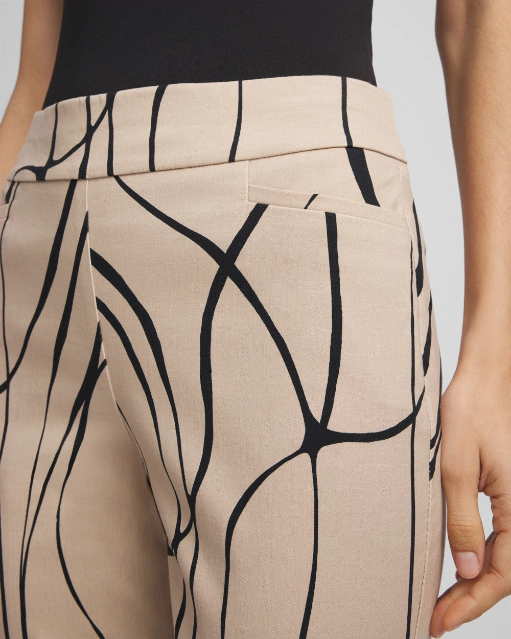 Champagne Fizz Brigitte™ Golden Leaf  Slim Ankle Pants