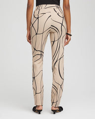 Champagne Fizz Brigitte™ Golden Leaf Slim Full-Length Pants