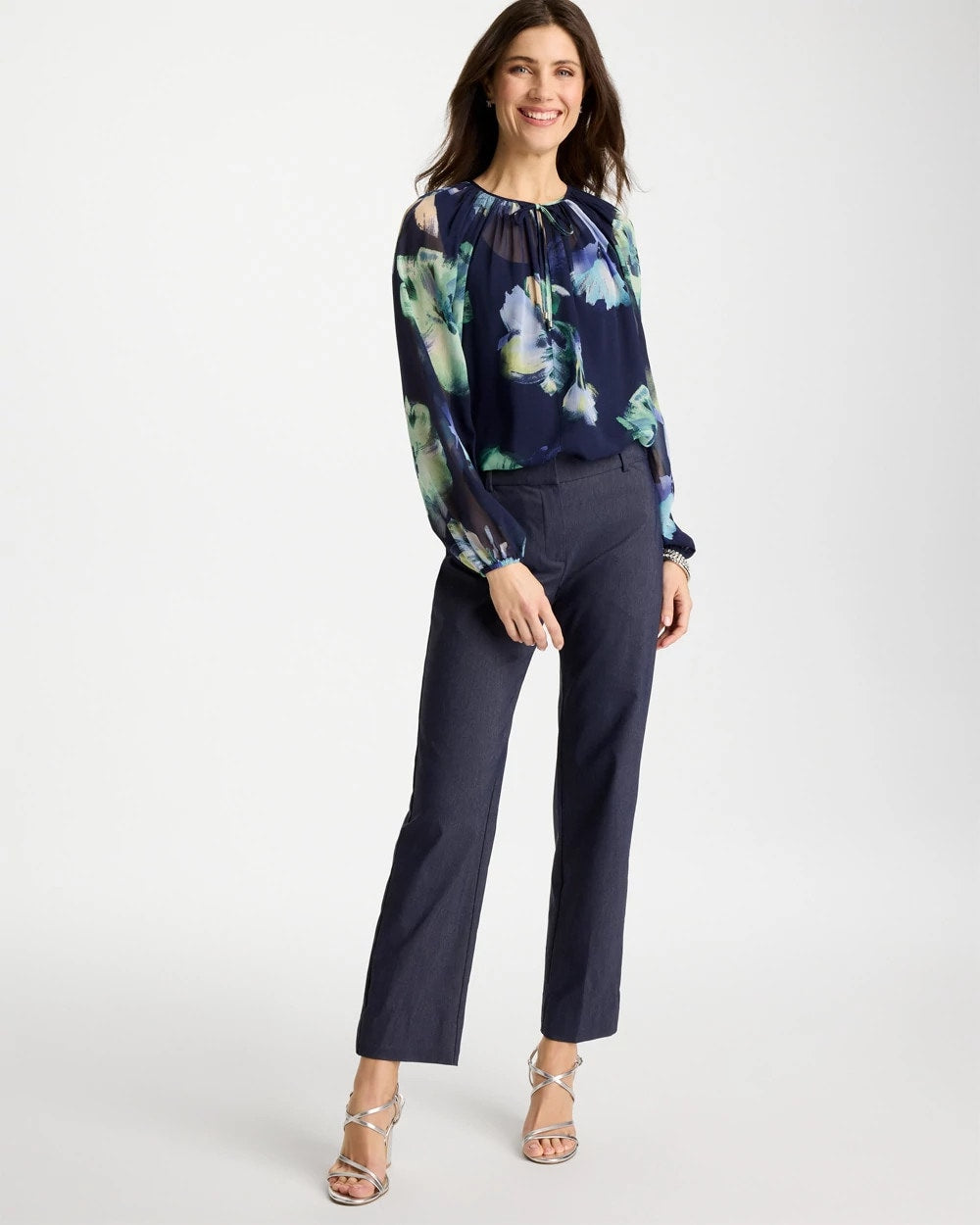 Indigo Emme Fly Front Straight Ankle Pants