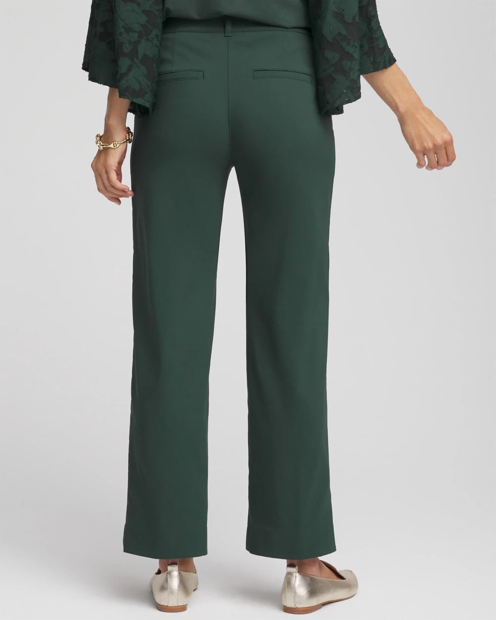Darkest Spruce Emme Straight Ankle Pants