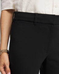 Black Emme Cropped Flared Pants