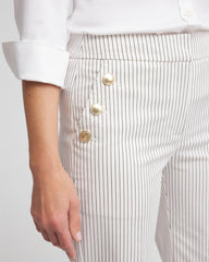 Ecru Emme Striped Sailor Straight Crops