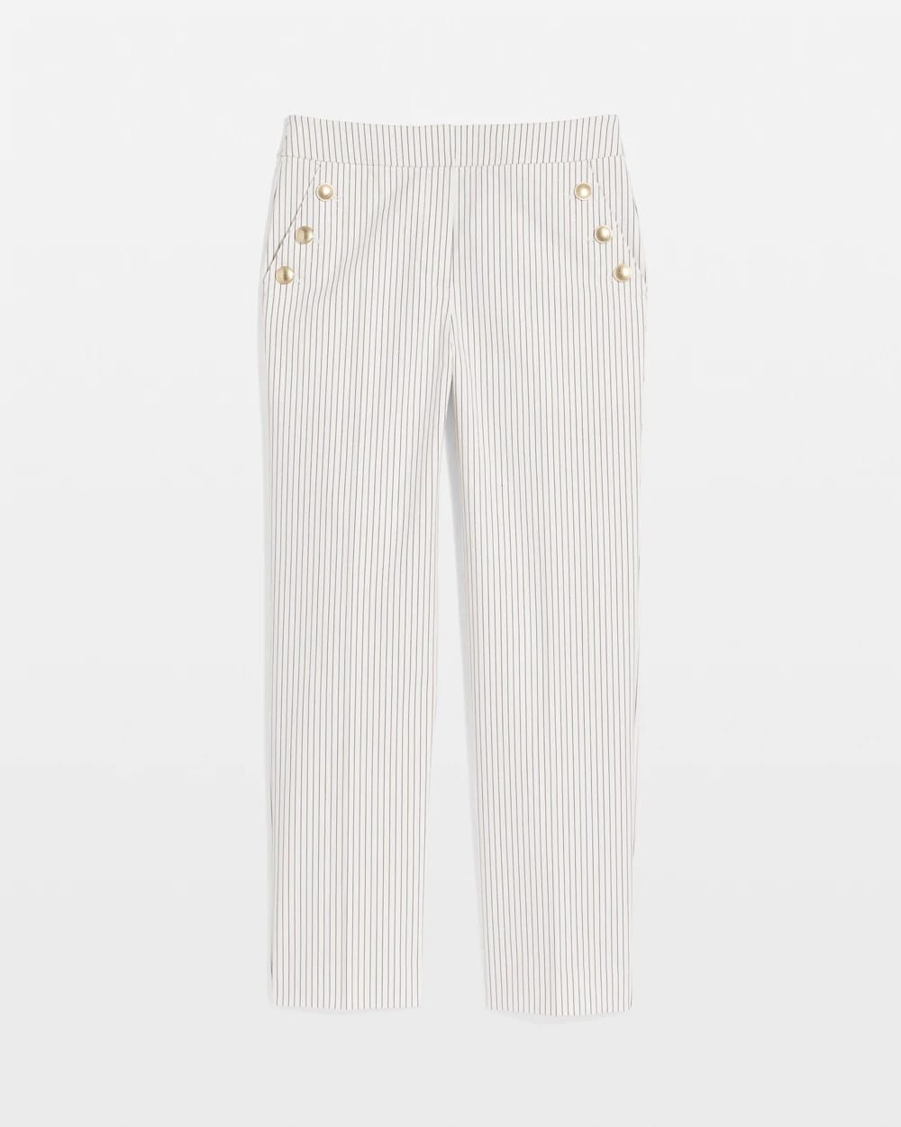 Ecru Emme Striped Sailor Straight Crops