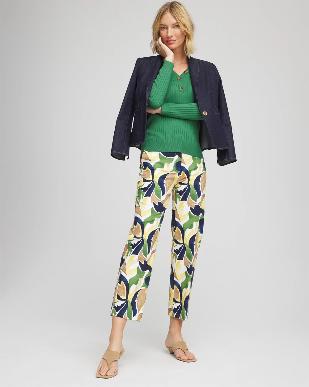 Alabaster Emme Straight Mod Cropped Pants