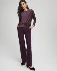 Night Bloom Emme Wide-Leg Trouser Ponte Pants