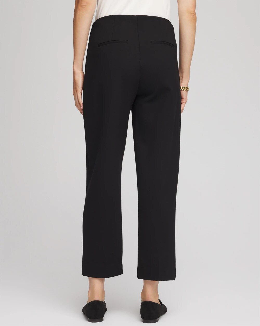 Black Juliet Relaxed Tapered Ankle Pants