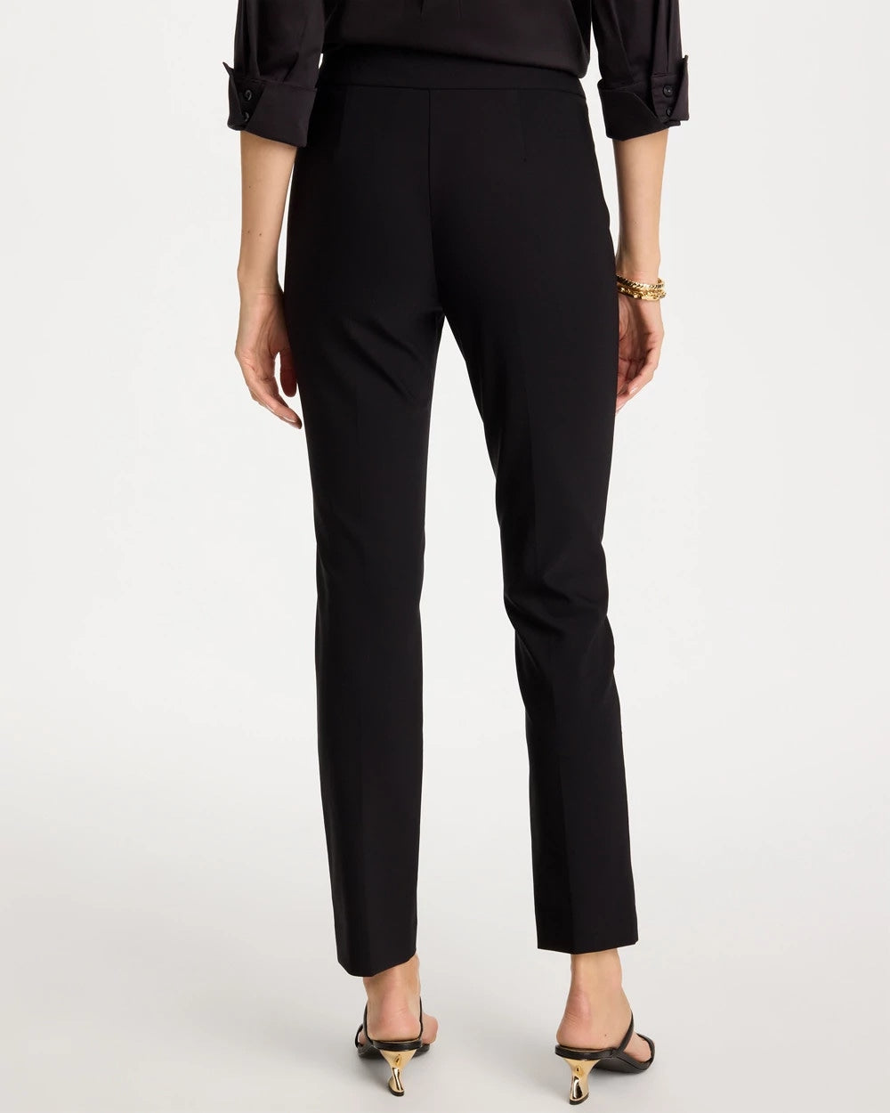 Black Juliet Bi-Stretch Slim Ankle Pants