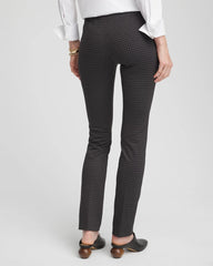 Black Juliet Tonal Check Pants