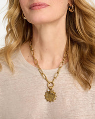 Mixed Metals Libra Zodiac Charm Pendant