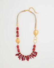 Red Chico's Originals Red Resin Necklace