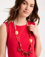 Red Chico's Originals Red Resin Necklace