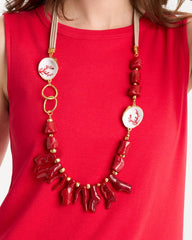 Red Chico's Originals Red Resin Necklace