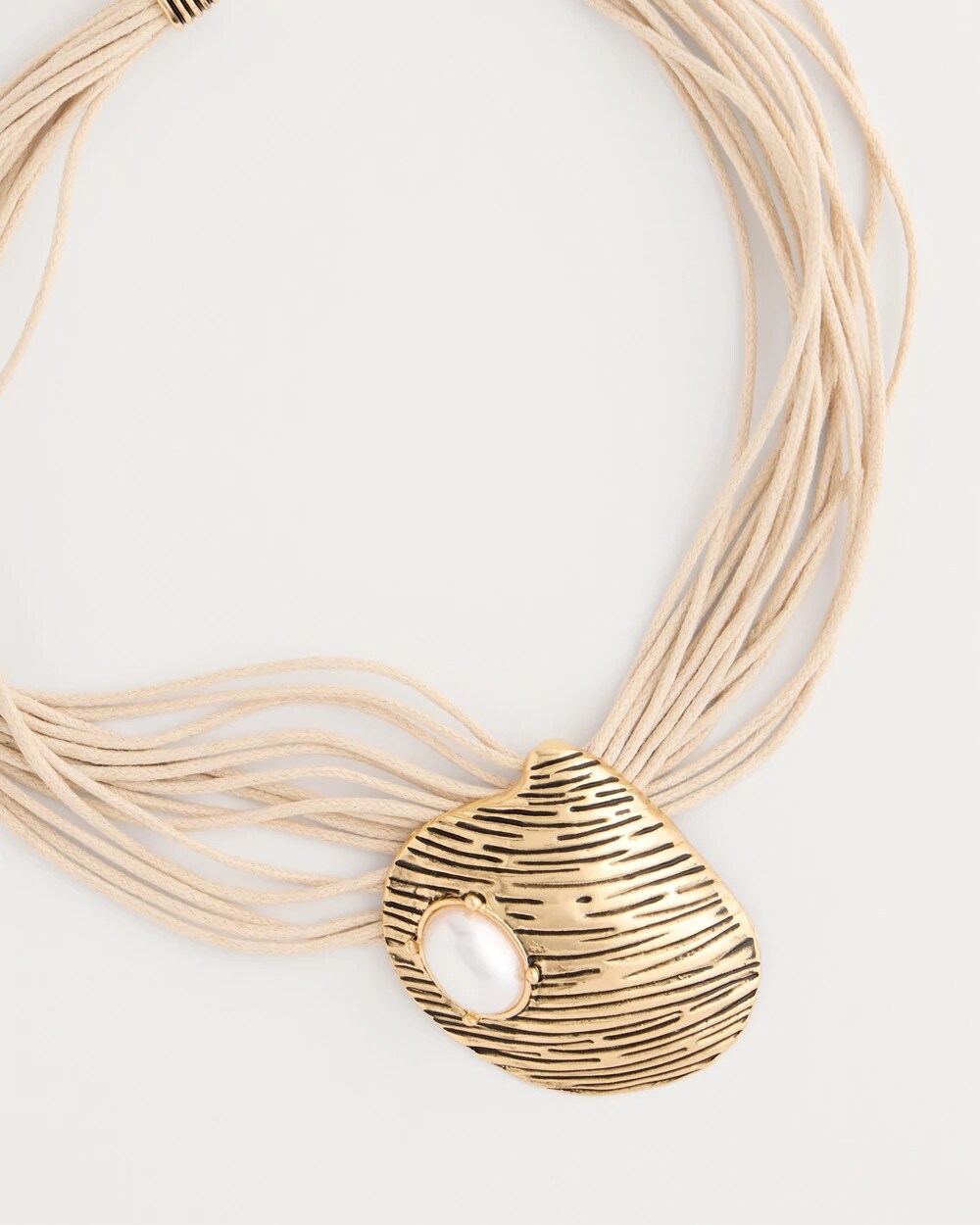 Gold Golden Shell Pendant Necklace