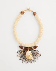 Neutral Chico's x Romi Marina Pendant Bib Necklace