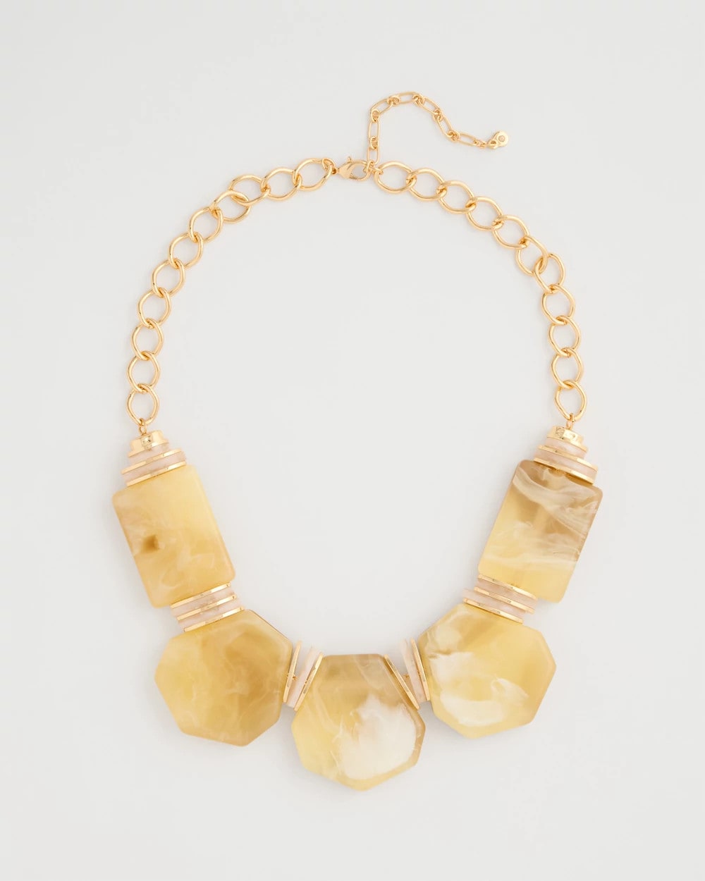 Neutral Chico's Originals Neutral Stone Bib Necklace