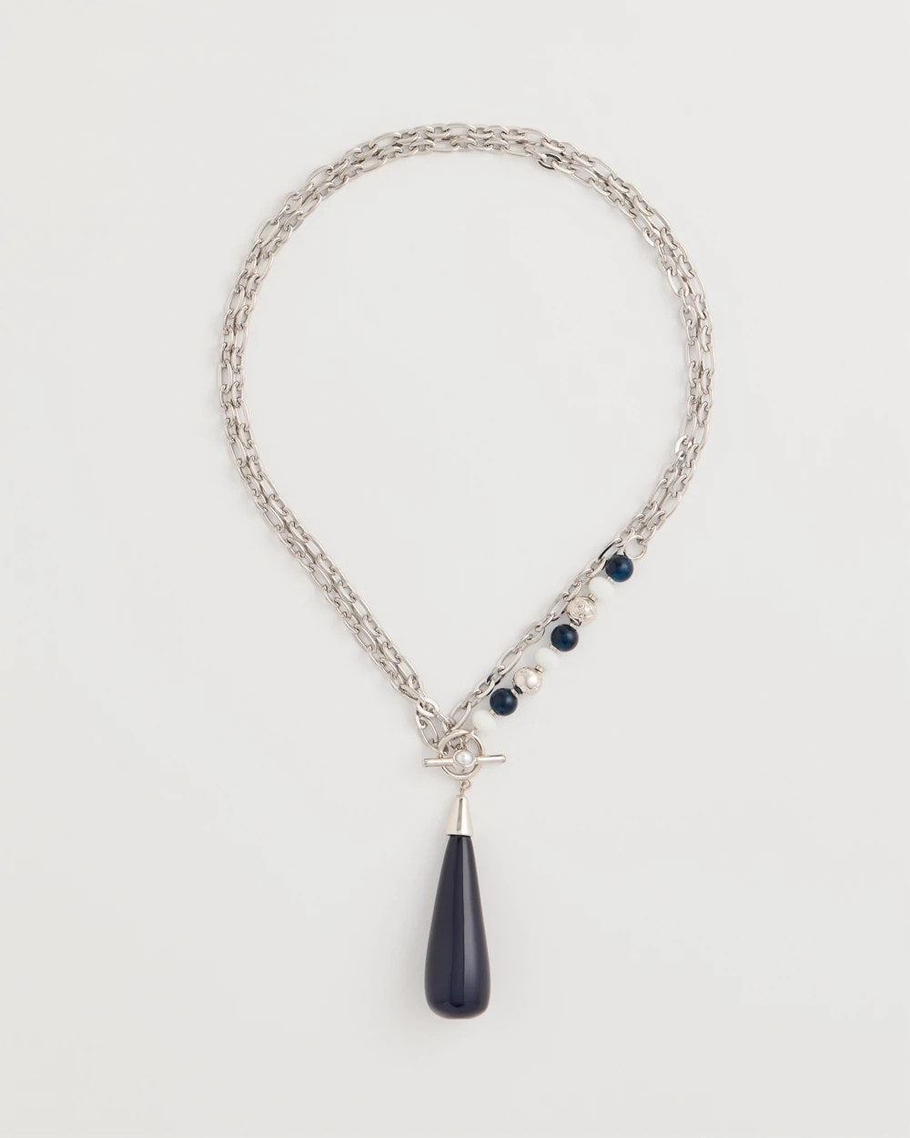 Blue Siren Teardrop Pendant Necklace
