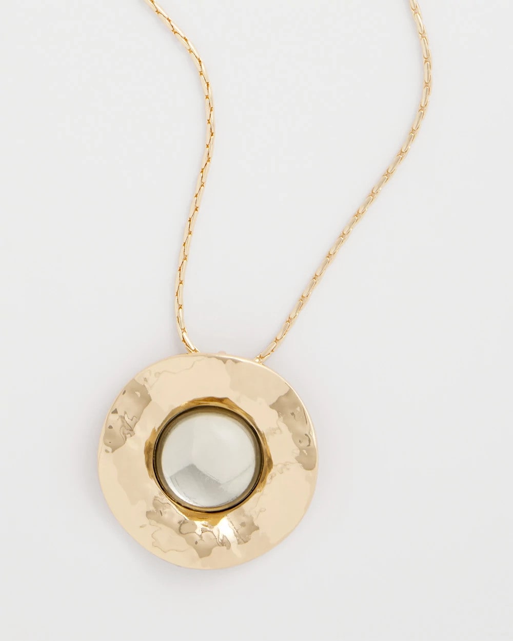 Green Green Gold Short Pendant Necklace
