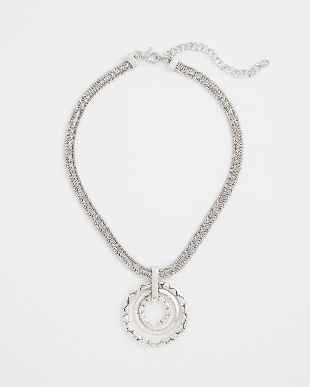 Silver Silver Short Pendant Necklace