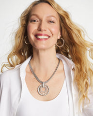 Silver Silver Short Pendant Necklace