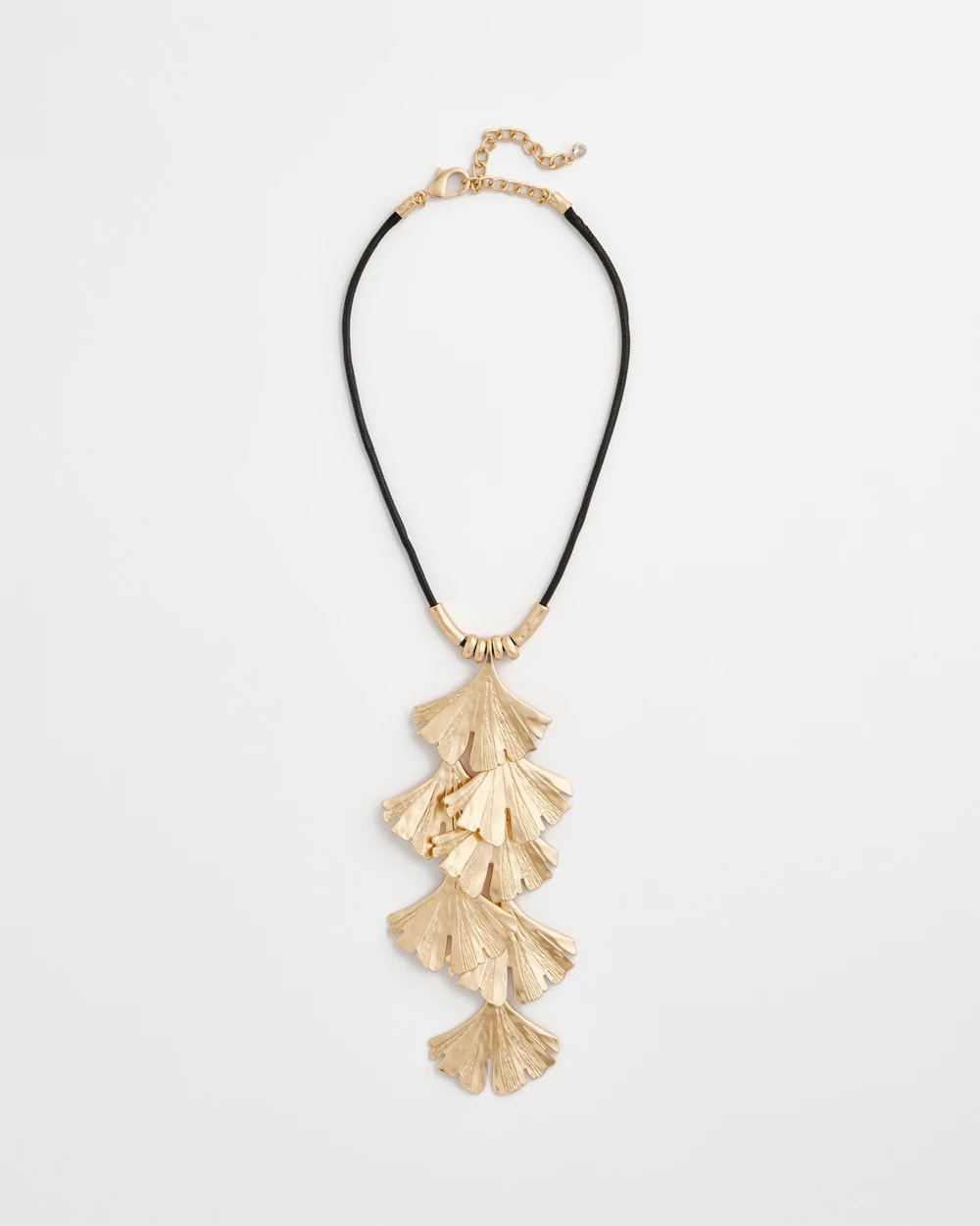 Gold Chico's Originals Gold Ginkgo Pendant Necklace