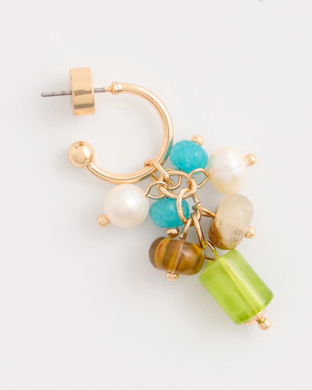 Multi Multi-Colored Cluster Earrings