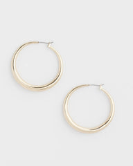 Gold Cassie Gold-Tone Hoop Earrings
