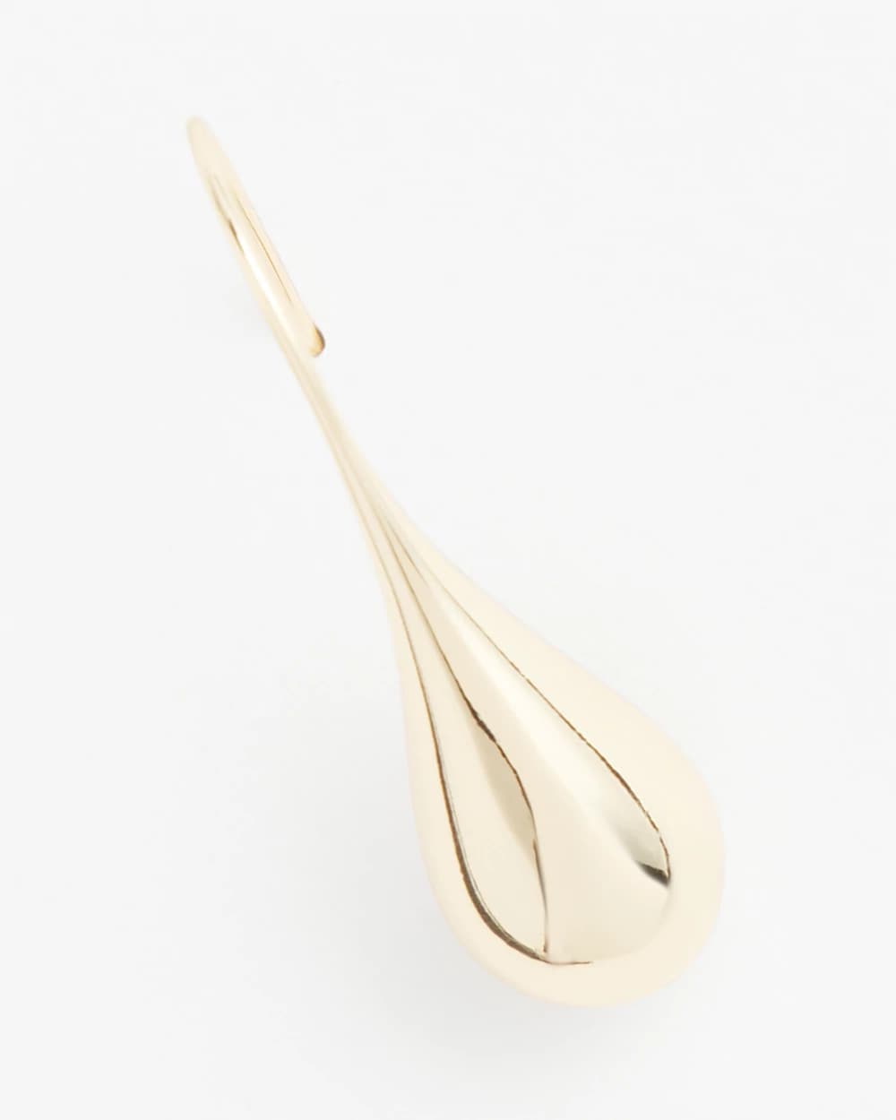 Gold No Droop™ Gold Tone Teardrop Threader Earrings
