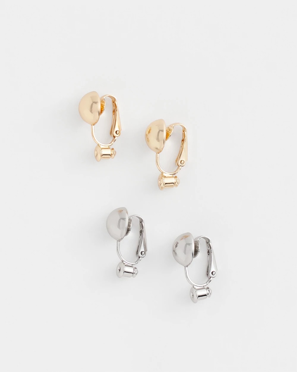 Mixed Metals Clip Earring Converters