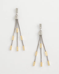 Mixed Metals Mixed Metal Linear Earrings