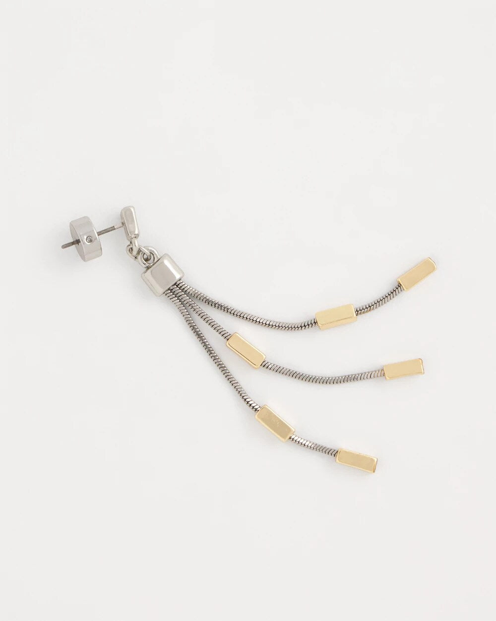 Mixed Metals Mixed Metal Linear Earrings