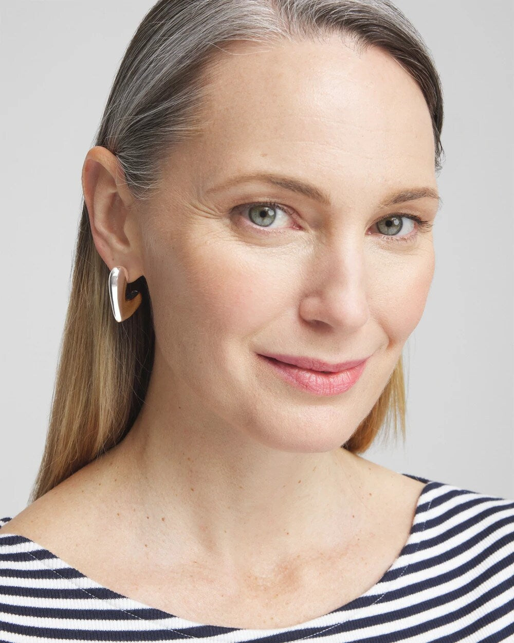 Silver No Droop® Silver Tone Mini Hoops
