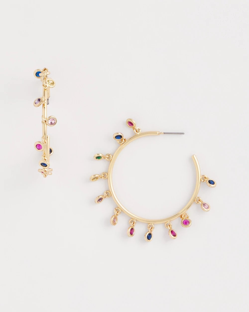 Multi Multi-Color Hoop Earrings
