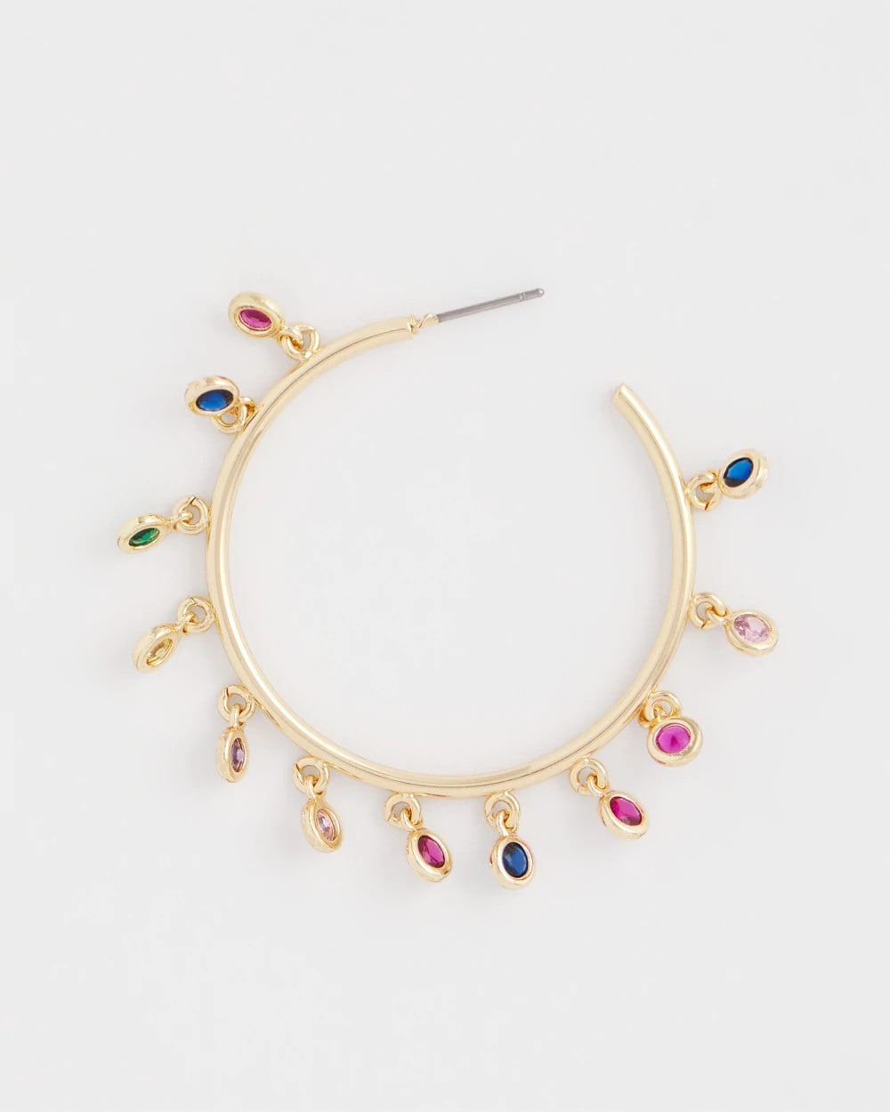 Multi Multi-Color Hoop Earrings