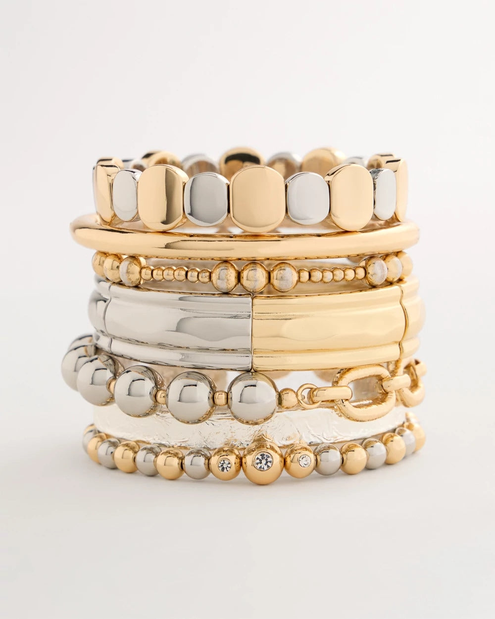 Mixed Metals Mixed Metals Glam Stretch Bracelet