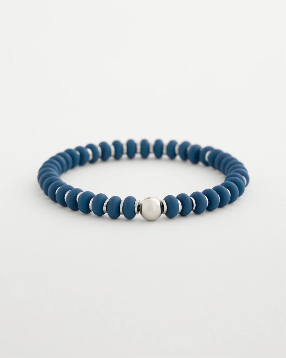 Navy Navy Round Stretch Bracelet