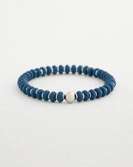 Navy Navy Round Stretch Bracelet