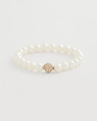 Pearl Pearlescent Stretch Hero Bracelet