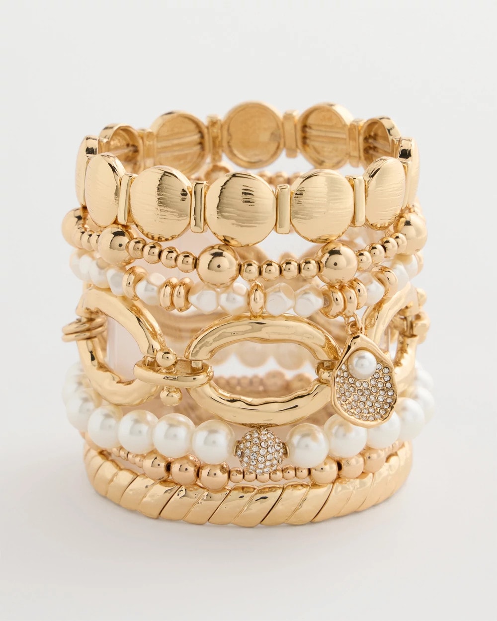 Pearl Pearlescent Stretch Hero Bracelet