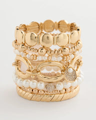 Pearl Pearlescent Stretch Hero Bracelet