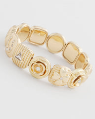Gold Stretch Lucky Charm Bracelet
