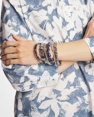 Blue Blue Large Stretch Bracelet