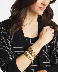 Pearl Pearl Mini Circle Stretch Bracelet