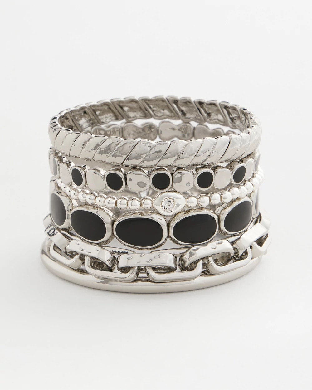 Black Black Large Stretch Bracelet