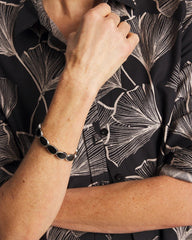 Black Black Large Stretch Bracelet