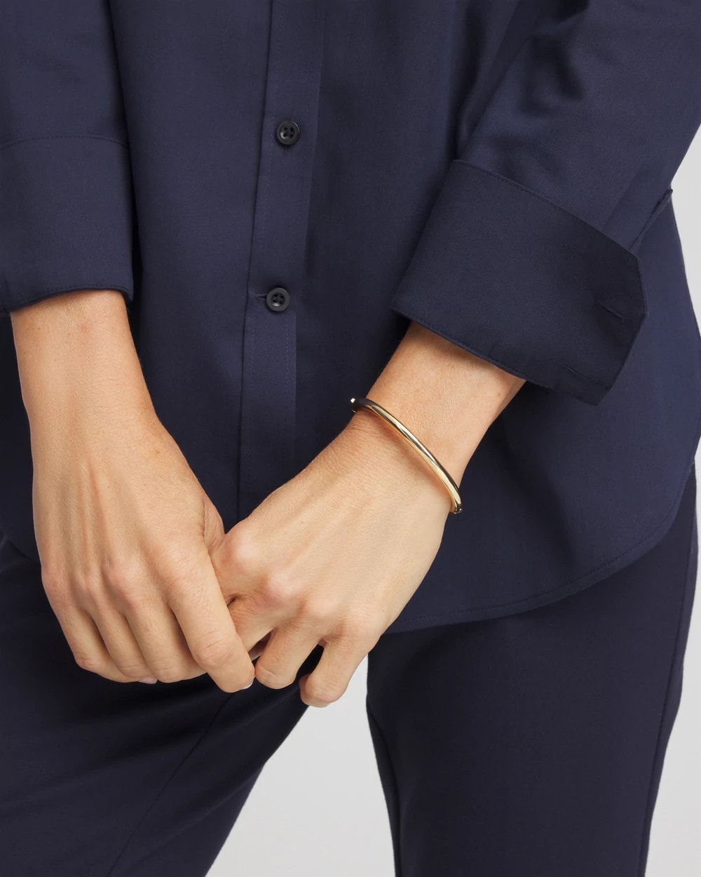 Gold Gold Hinge Bangle