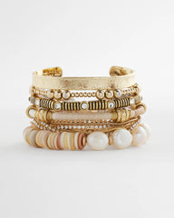 Gold Goldtone Multistrand Bracelet
