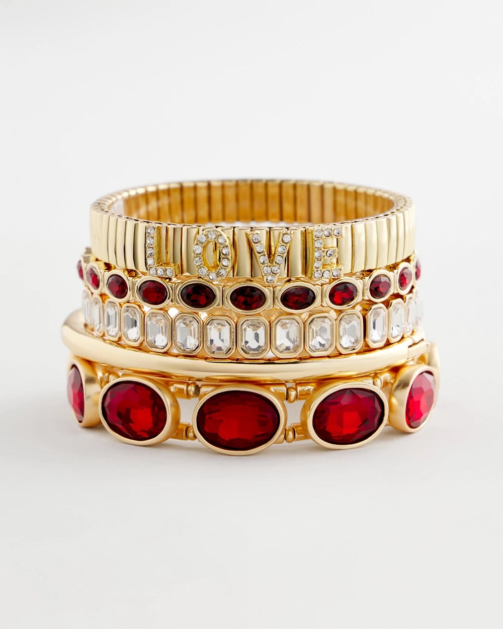 Gold Gold Bezel Set Stretch Tennis Bracelet